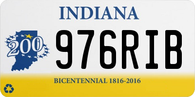 IN license plate 976RIB