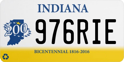 IN license plate 976RIE