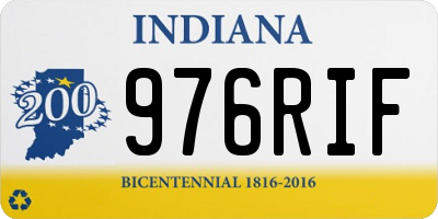IN license plate 976RIF
