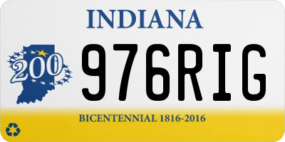 IN license plate 976RIG