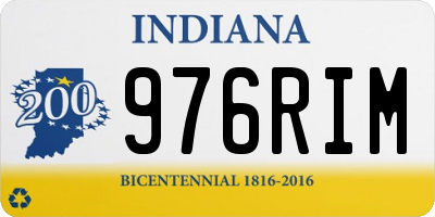 IN license plate 976RIM