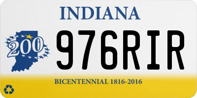 IN license plate 976RIR