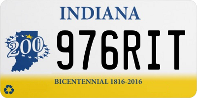 IN license plate 976RIT