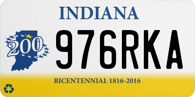 IN license plate 976RKA