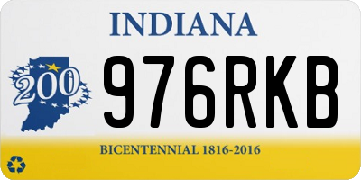IN license plate 976RKB