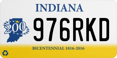 IN license plate 976RKD