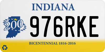 IN license plate 976RKE