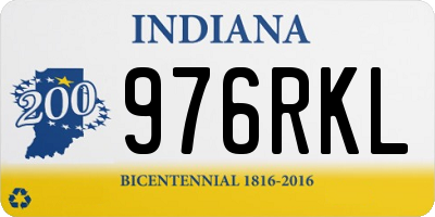 IN license plate 976RKL