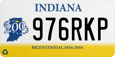 IN license plate 976RKP