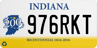 IN license plate 976RKT