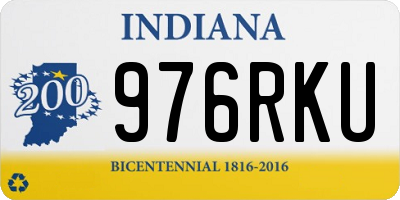 IN license plate 976RKU