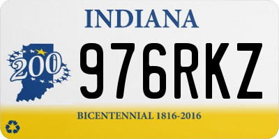 IN license plate 976RKZ