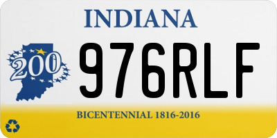 IN license plate 976RLF