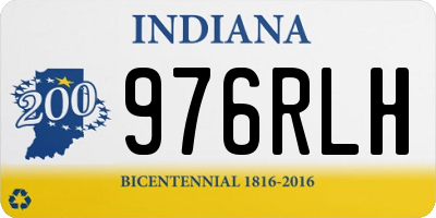 IN license plate 976RLH