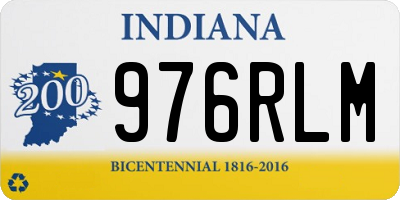 IN license plate 976RLM
