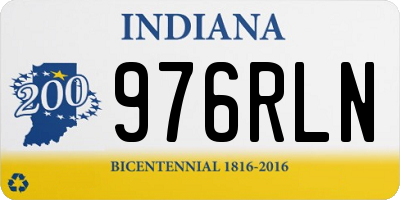 IN license plate 976RLN