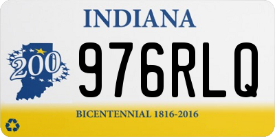 IN license plate 976RLQ