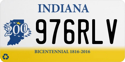 IN license plate 976RLV