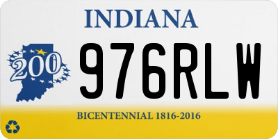 IN license plate 976RLW