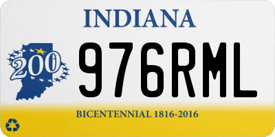 IN license plate 976RML