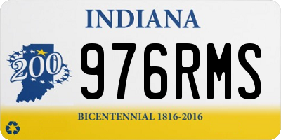IN license plate 976RMS