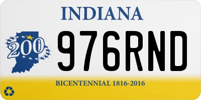 IN license plate 976RND
