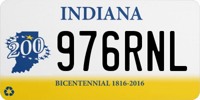 IN license plate 976RNL