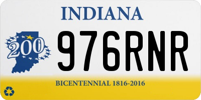 IN license plate 976RNR