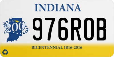 IN license plate 976ROB