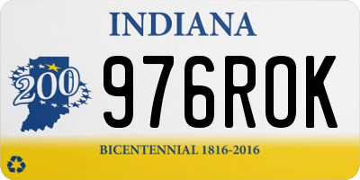 IN license plate 976ROK