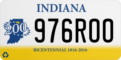 IN license plate 976ROO