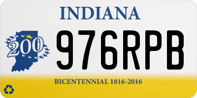IN license plate 976RPB