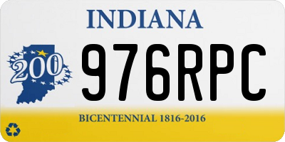 IN license plate 976RPC