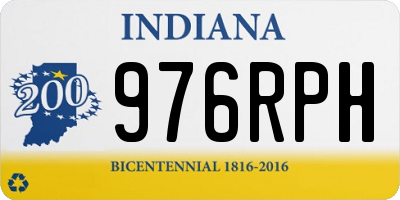 IN license plate 976RPH