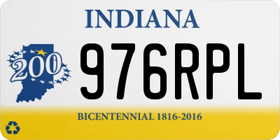 IN license plate 976RPL