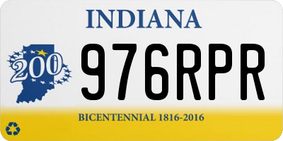 IN license plate 976RPR