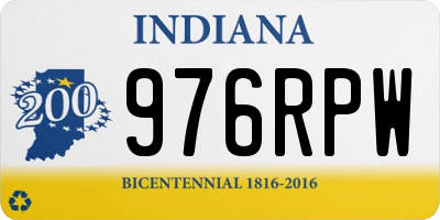 IN license plate 976RPW
