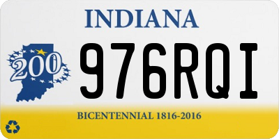 IN license plate 976RQI