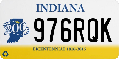 IN license plate 976RQK