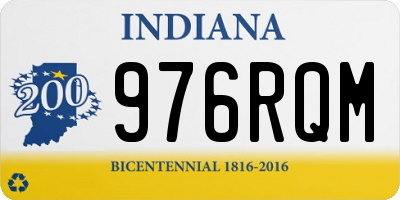 IN license plate 976RQM