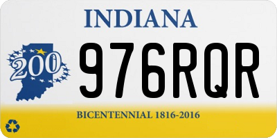 IN license plate 976RQR