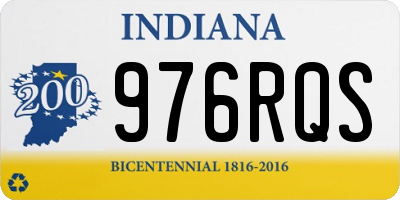 IN license plate 976RQS