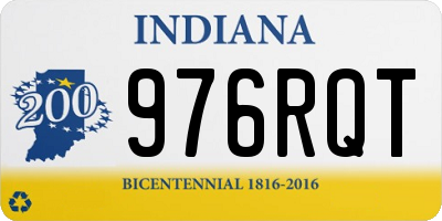 IN license plate 976RQT