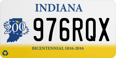 IN license plate 976RQX