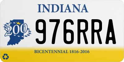 IN license plate 976RRA