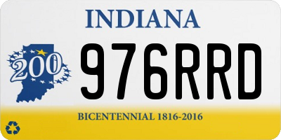 IN license plate 976RRD