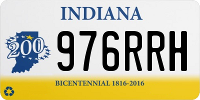 IN license plate 976RRH