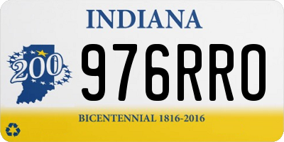 IN license plate 976RRO