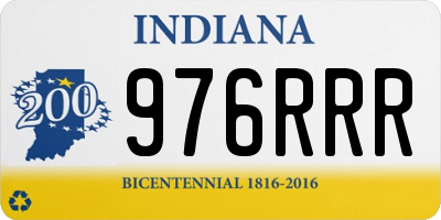 IN license plate 976RRR