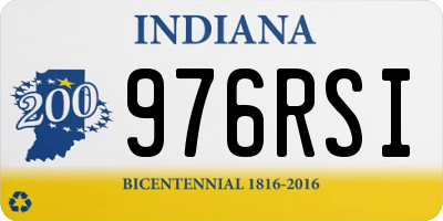 IN license plate 976RSI